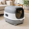 Larga lettiera chiusa per gatti da 54 cm, grigia, con Anteprima dell’immagine prodotto 8