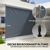 Outsunny Klemmmarkise mit Handkurbel höhenverstellbar Produktbild-Vorschau 4