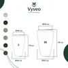 Vyveo - Vase Nalou - Beige - Set da 2 Anteprima dell’immagine prodotto 3