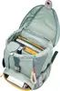 An open backpack with school supplies inside. Produktbild-Vorschau