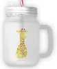 Mr. & Mrs. Panda Glas Giraffe Blumenkranz - Transparent - Produktbild-Vorschau 1