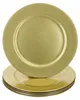 6x Platzteller Gold Glitzer Ø33cm Dekoteller leicht Produktbild-Vorschau 1