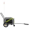 vidaXL Cani da Rimorchio per Biciclette Verde e Nero Anteprima dell’immagine prodotto 5