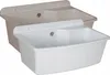 Two sinks are shown, one in front of the other. The front sink is white, and the back sink is a light gray. Náhled obrázku produktu