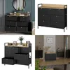 Komoda Vicco Belaro Czarny 98 x 85 cm z 7 szufladami, Model Podgląd zdjęcia produktu 7