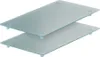 Two glass cutting boards stacked on top of each other, with clear plastic feet. Anteprima dell’immagine prodotto