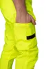 A close-up of a person's hand in the pocket of bright yellow work pants. Produktbild-Vorschau