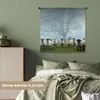 MuchoWow® Wandteppich Wandbehang Schaf - Baum - Nebel 90x90 Produktbild-Vorschau 4