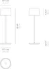 Zafferano Olivia Pro Tischlampe - Aufladbare LED Außenlampe Produktbild-Vorschau 3