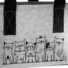 Gilde Tasche, "Katzenbande", Filz, beige, hellgrau, VE 6, Produktbild-Vorschau 5