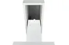 A white cabinet pull-out drawer system is shown from a top-down perspective against a white background. Voir les images du produit