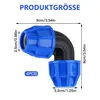 4 Pcs Pe Rohr 25mm Verbinder Kunststoff, PE Rohr Produktbild-Vorschau 2
