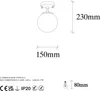 Opviq, Atmaca - 10205, Kronleuchter, Schwarz, Metall, 15 x Produktbild-Vorschau 6