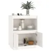The Living Store Sideboard Weiß 60x34x75 cm Massivholz Produktbild-Vorschau 4