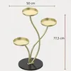 Pflanzenständer aus Metall - 77,5 cm - Elegante Steinbasis Produktbild-Vorschau 8