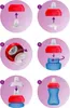 A series of six images showing the assembly steps for a baby sippy cup. Náhľad obrázku produktu