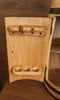 Holzbar Fass 80x55 cm – Massiver Holz Barschrank für Produktbild-Vorschau 3