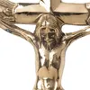 Wandkreuz Inri Kruzifix mit Jesus Christus Figur auf Kreuz Produktbild-Vorschau 3