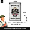 Retro Blechschild Deutsches Schutzgebiet, geprägtes Produktbild-Vorschau 6