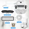 A diagram showing the accessories for a robot vacuum cleaner, with labels and dimensions. Produktbild-Vorschau