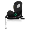 A black child car seat is shown from the side on a white background. Produktbild-Vorschau