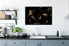 MuchoWow® Gerahmtes Poster Muster - Gold - Schwarz 90x60 cm Produktbild-Vorschau 3