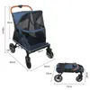 2 in 1 Hundebuggy Faltbar groß Jogger Katzenbuggy mit Produktbild-Vorschau 3