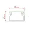 A technical drawing of a cable channel profile with dimensions indicated. Produktbild-Vorschau