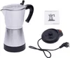 A coffee maker and its accessories are displayed on a white background. Náhled obrázku produktu