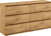 Kommode mit 6 Schubladen breite 140cm Sideboard moderne Produktbild-Vorschau 1
