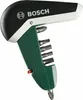A close-up studio shot of a Bosch Pocket Bitbox with multiple screwdriver bits. Produktbild-Vorschau