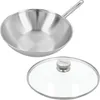 Wok Demeyere Apollo 7 z pokrywką szklaną – Ø 30 cm Podgląd zdjęcia produktu 1