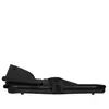 A black baby stroller accessory is shown from the side against a white background. Produktbild-Vorschau
