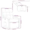 vidaXL Relaxsessel mit Aufstehhilfe Taupe Stoff Produktbild-Vorschau 8