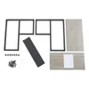 Parts and instructions for assembling a step stool are laid out on a white background. Náhled obrázku produktu