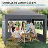 Toboli altán 3 x 3 m v šedé barvě s UV ochranou 50+, Náhled obrázku produktu 10
