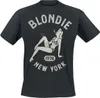 Blondie T-Shirt Herren Bar Girl 1974 schwarz Band-Merch, Produktbild-Vorschau 1