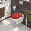 A modern bathroom setting with a wall-mounted toilet and a sink. Anteprima dell’immagine prodotto
