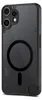 A black and transparent phone case with a magnetic ring for MagSafe charging. Náhled obrázku produktu