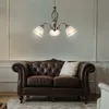 LED Hängeleuchte, 3 Flammig, Glas, Altmessing, H 120cm Produktbild-Vorschau 3