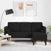 vidaXL Sofa Set Schwarz 173 x 131 x 67 cm Polyester Produktbild-Vorschau 2