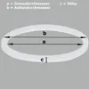 A diagram showing the dimensions of a ring seal. Produktbild-Vorschau
