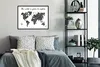 MuchoWow® Gerahmtes Poster Weltkarte - Reisen - Skizze Produktbild-Vorschau 5