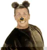 A man wearing a bear costume with ears and a nose. Produktbild-Vorschau