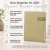 Taschenkalender 2027 A6 Denim Beige - 1 Woche 2 Produktbild-Vorschau 2
