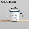 Trendation - Schütze Sternzeichen Emaille Tasse Geschenk Produktbild-Vorschau 3