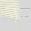 A close-up view of a beige pleated blind, highlighting its construction and materials. Produktbild-Vorschau