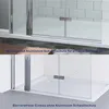 Walk in Dusche Duschwand Duschabtrennung mit Festteil und Produktbild-Vorschau 4