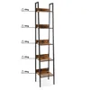 Półka drabinkowa 5 poziomów LOFT czarno-brązowa 170x30x34 Podgląd zdjęcia produktu 4