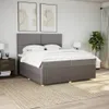 Boxspringbett mit Matratze Taupe 200x200 cm Stoff Produktbild-Vorschau 5